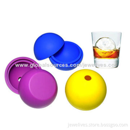 Popular Silicone Sphere Ice Ball Molds, Microwave and Oven-safe